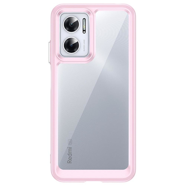 SKALO Xiaomi Redmi 10 5G Color Bumper Skal - Rosa Rosa