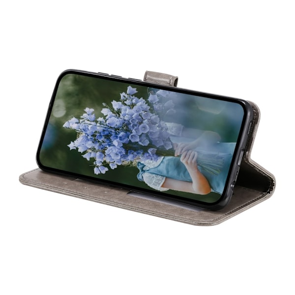 SKALO Samsung A26 5G Mandala Plånboksfodral - Grå grå