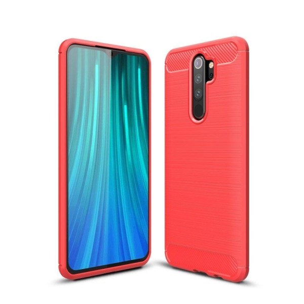 Stødsikker Armour Carbon TPU-cover Xiaomi Redmi Note 8 Pro - mere Red
