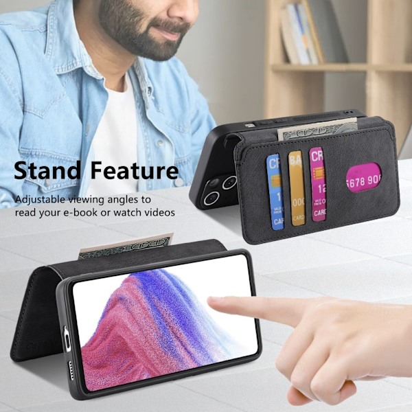 SKALO Samsung A26 5G CASENEO MW-03 Plånboksfodral - Svart Svart