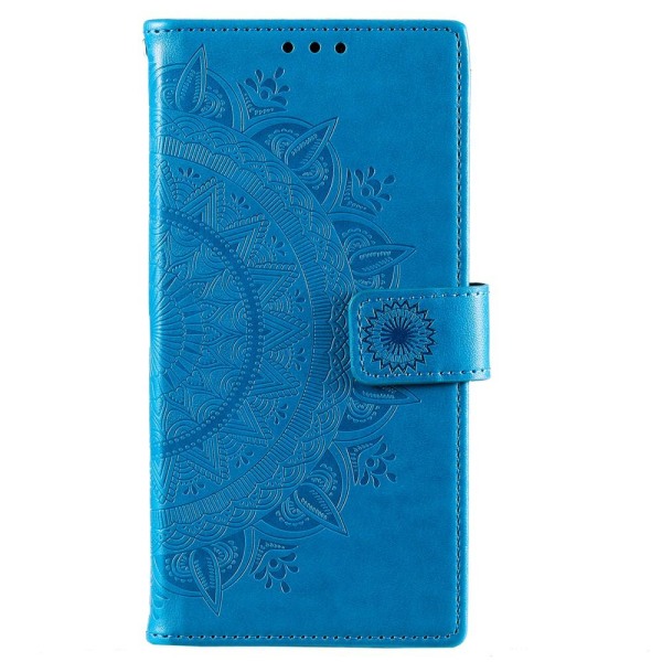 SKALO Samsung S22+ Mandala Flip Cover - Blå - Vælg farve Blue
