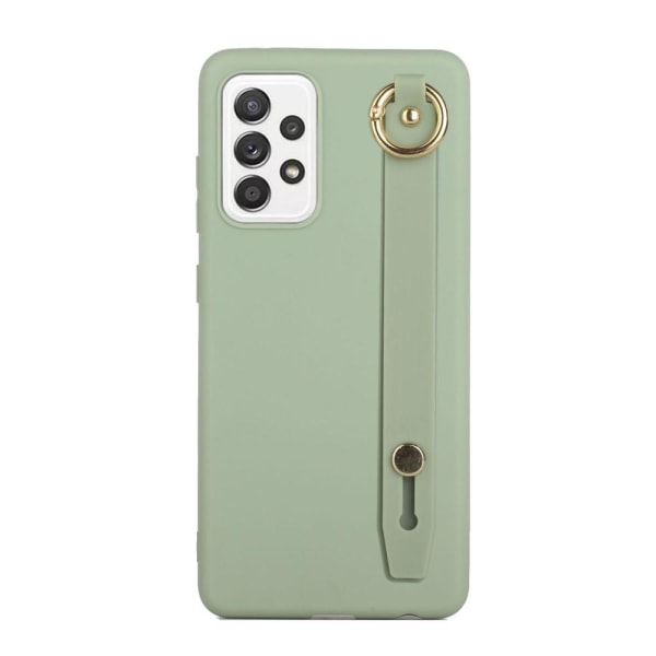 SHELL Samsung A52/A52s Håndrem TPU Cover - Grøn Green