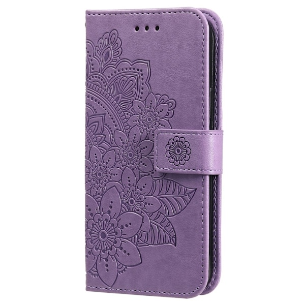 SKALO Motorola Moto G75 5G Mandala Lompakkokotelo - Violetti Purple