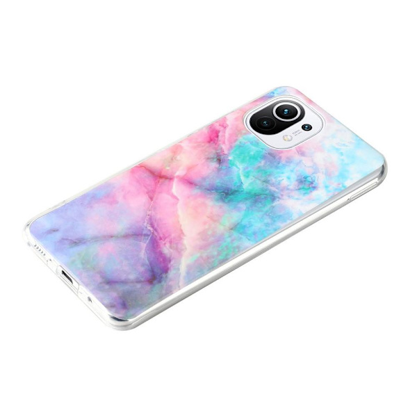 SKALO Xiaomi Mi 11 Lite Marmor TPU-skal - Motiv 7 multifärg