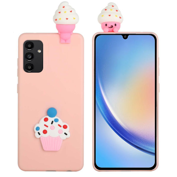 SKALO Samsung A34 5G 3D Cartoon Skal multifärg