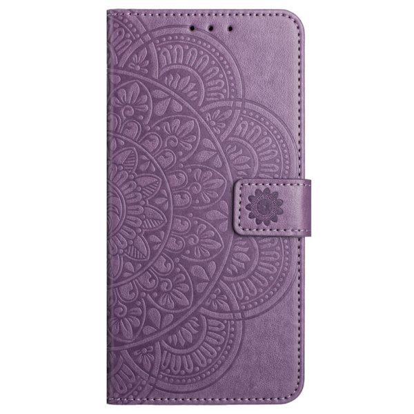 SKALO Xiaomi Redmi Note 13 Pro+ Mandala Flip Cover - Lilla Purple