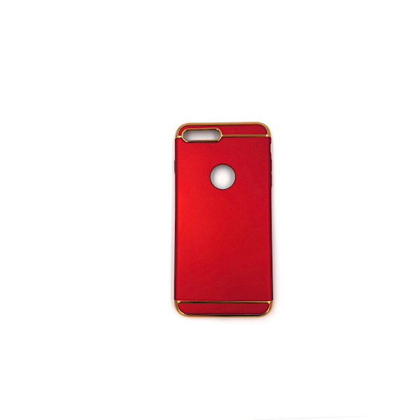 Design skal 3 i 1 guldkant till iPhone 8 PLUS Silver