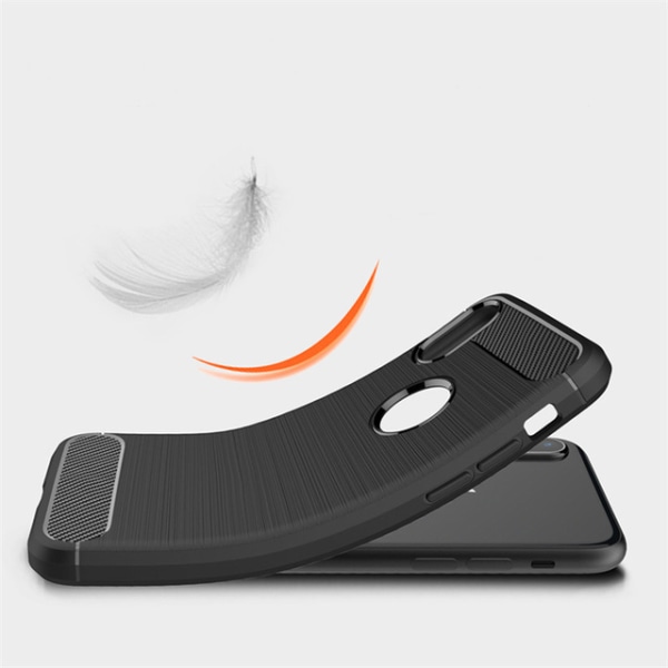 SKALO iPhone XS Max Armor Carbon Iskunkestävä TPU suojakuori - V Red