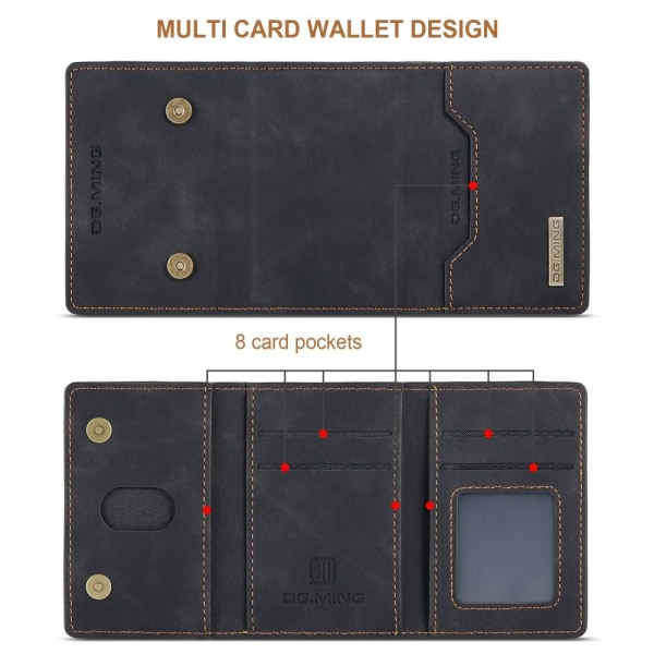 DG Ming Cover med aftagelig pung Samsung A03s / A02s - Sort Black