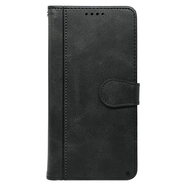 SKALO iPhone 16 Pro Flip Cover m. pung i PU-læder - Sort Black
