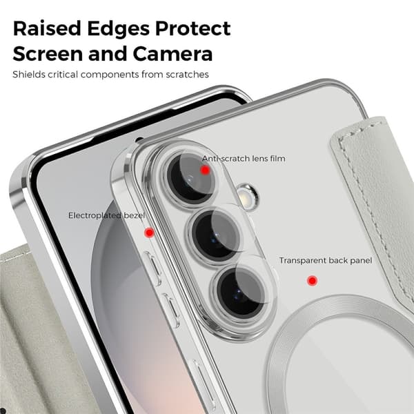 SKALO Slim Cover til Samsung Galaxy S26 FE - Sølv Silver