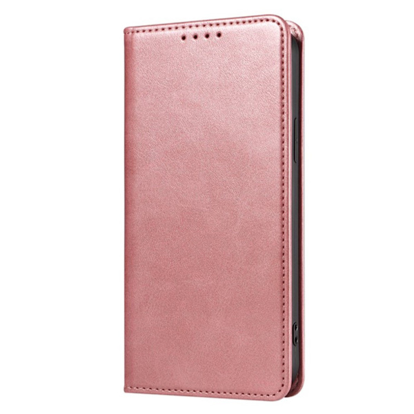 SKALO iPhone 15 Pro Max Premium Wallet Lompakkokotelo - Ruusukulta Pink gold