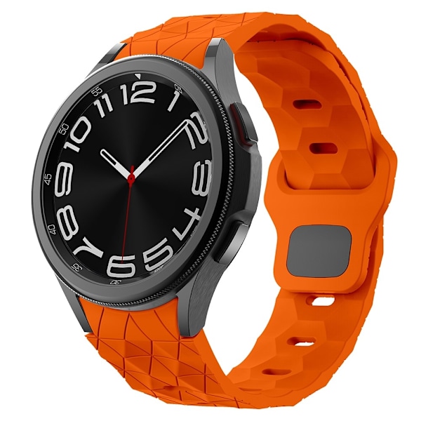 SKALO Hexagon Silikonarmband Samsung Watch 6 Classic 43mm/47mm - Fler färger Orange