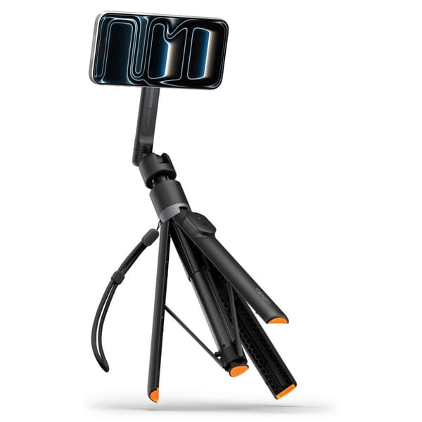 Spigen S582W Selfie stick med stativ MagSafe Bluetooth 1,66m - Sort Black