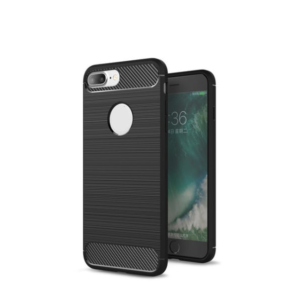 SKALO iPhone 7/8 Plus Armor Carbon Stødsikker TPU-cover - Vælg f Black