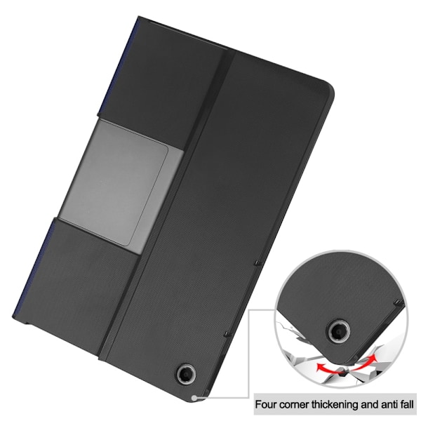 SKALO Lenovo Tab Plus 11.5" Duofold PU-Läder Fodral - Blå Blå