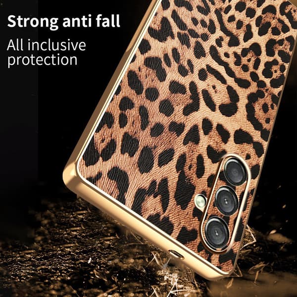 SKALO Leopard Cover til Samsung Galaxy A18 - Leopard Multicolor