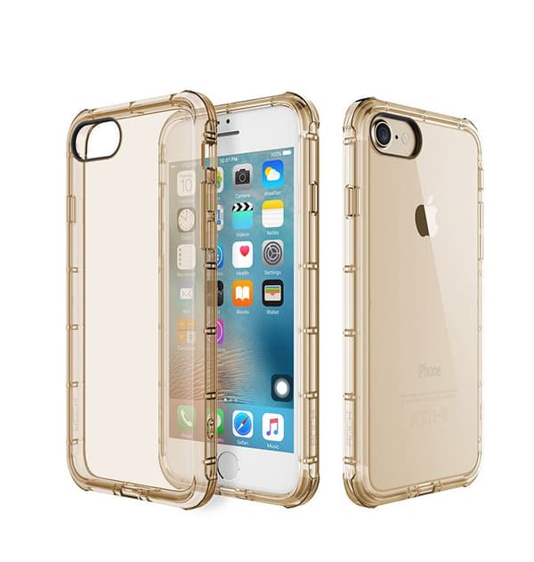 Extra tåligt silikonskal iPhone 7/8 Gold