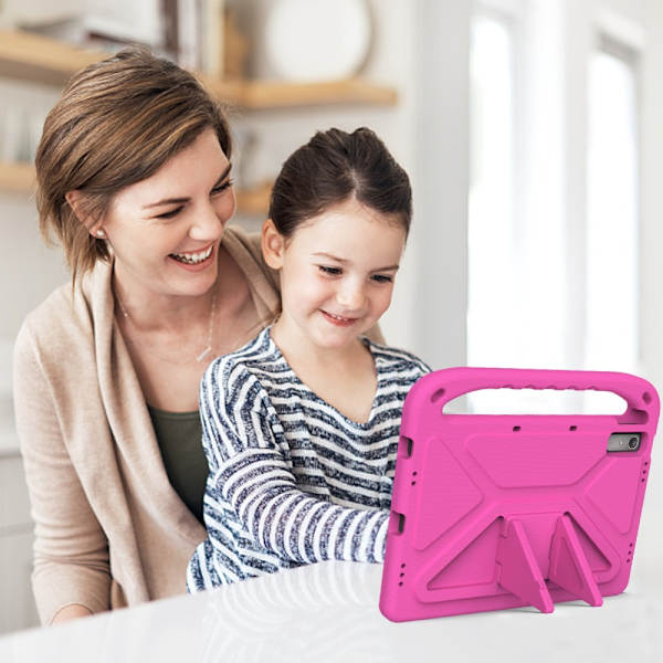 SKALO Lenovo Tab P11 Gen 2 Lapsikuori kahvalla ja jalustalla - Pinkki Pink