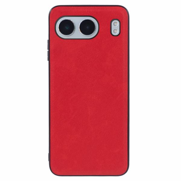 OnePlus Nord 4 SKALO PU-nahkainen hybridikuori - Punainen Red