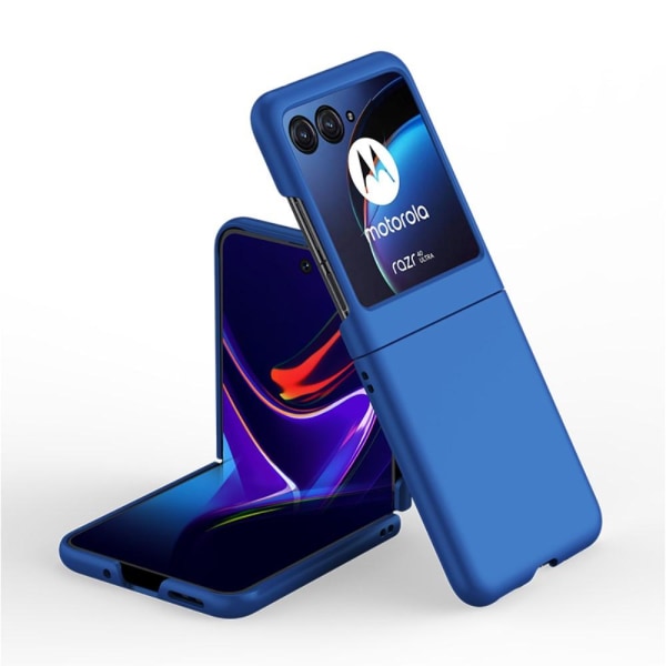 SKALO Motorola Razr 40 Ultra 5G Ultrathin Skin-touch Fold Suojakuori - Tummansininen Dark blue