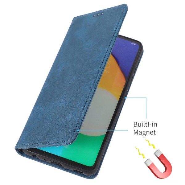 SKALO Samsung A23 5G Slim Premium Plånbok - Blå Blå