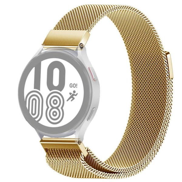 SKALO Milanese Loop til Samsung Watch 4 44mm - Vælg farve Gold