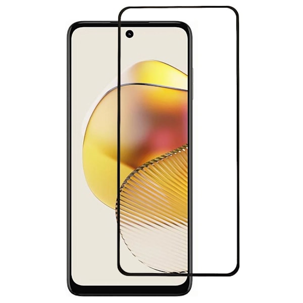 2-PACK SKALO Motorola Moto G73 5G Heltäckande Skärmskydd Härdat Glas - Svart Svart