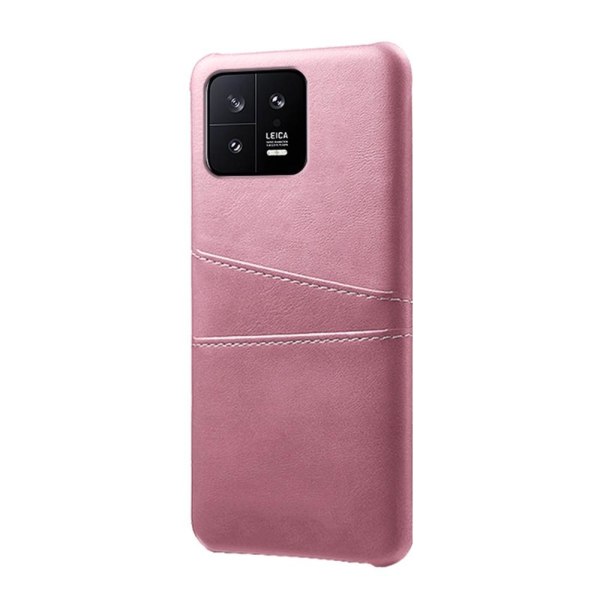 SKALO Xiaomi 13 5G PU-Läder Korthållare Skal - Roséguld Rosa guld