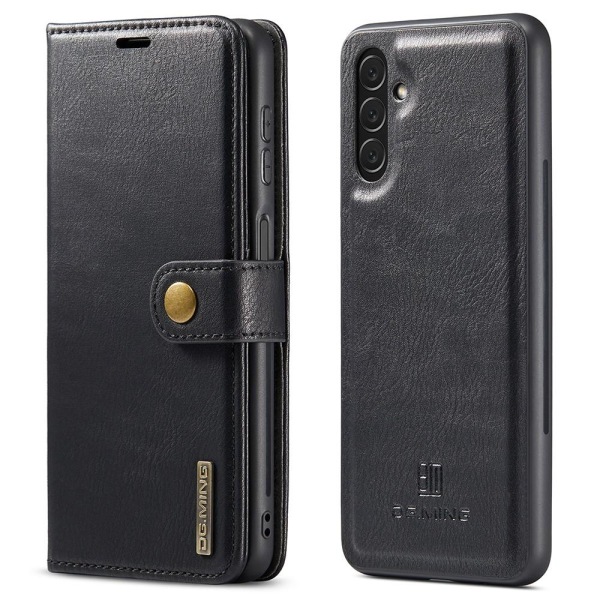 DG MING Samsung A04s 4G 2-in-1 magneetti lompakkokotelo - Musta Black