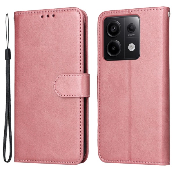 SKALO Xiaomi Redmi Note 13 Pro 5G PU-nahkainen Lompakkokotelo - Pink