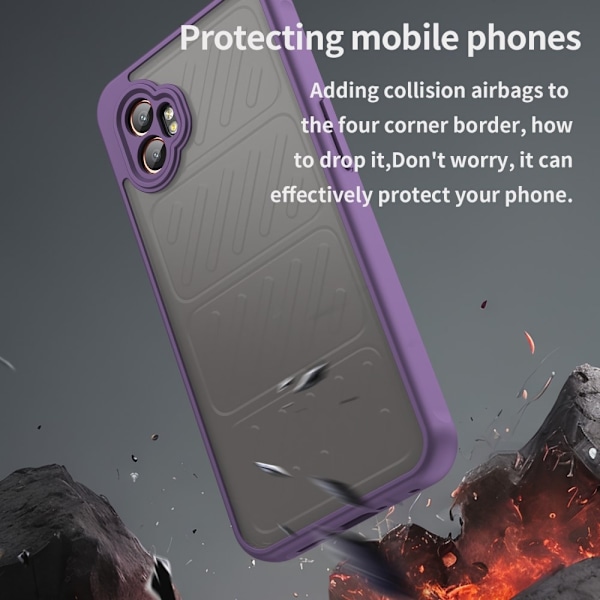 SKALO Samsung XCover7 Pro Color Bumper Frosted Skal - Lila Lila