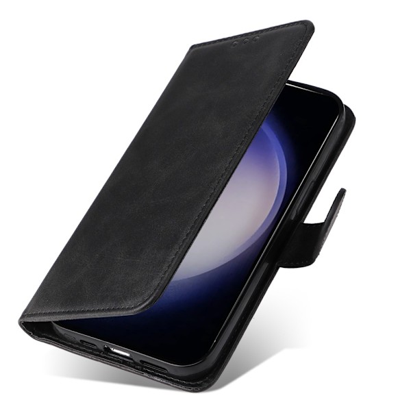 SKALO Samsung S24+ PU-læder Pungetui - Vælg farve Black