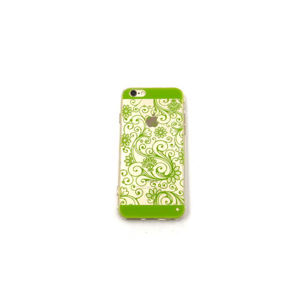 Flower Silikone TPU Cover til iPhone 6 / 6S - flere farver Green