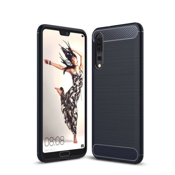 SKALO Huawei P20 Pro Armor Carbon Stöttåligt TPU-skal - Fler fär Röd