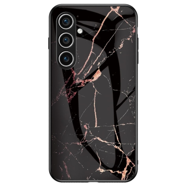 SKALO Samsung S24+ Marmor Härdat Glas TPU-skal - Motiv 5 multifärg
