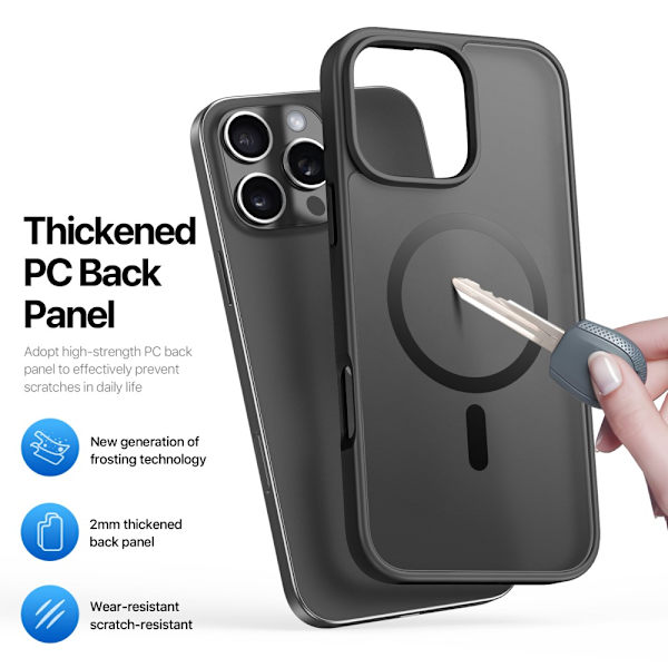 DUX DUCIS iPhone 16 Pro Yind Series Matt Finish Skal - Svart Svart