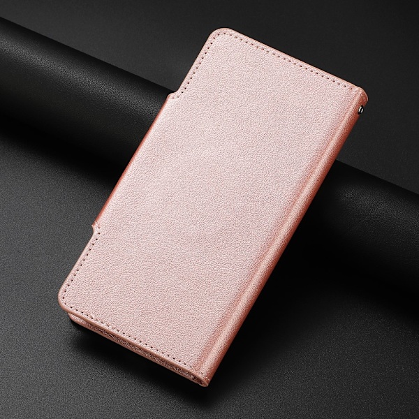 SKALO iPhone 16 Pro DOLIZMA 2 i 1 magnetisk pungetui - Rosa guld Pink gold