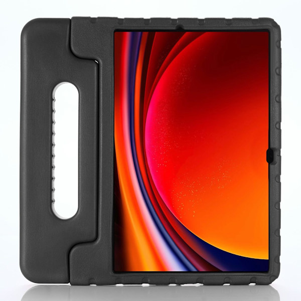 SKALO Samsung Tab S9+/S9 FE+ Skal med handtag/ställ - Svart Svart