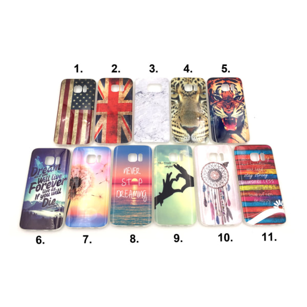 TPU Skal med motiv Samsung S7 MultiColor #5