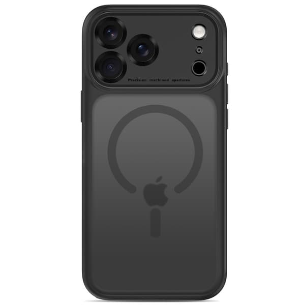 Tech-Protect MagPeak MagSafe CC Suojakuori sopii iPhone 18 Pro Max - Mattamusta Black
