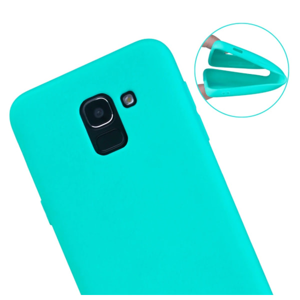 Samsung J6 2018 Ultratyndt silikonetui - flere farver Turquoise