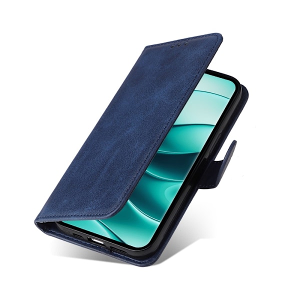 SKALO Xiaomi Redmi Note 14 Pro+ 5G PU-läder Plånboksfodral - Fler färger Blå