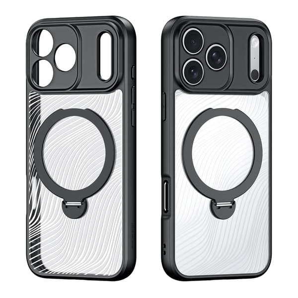 DUX DUCIS Aimo Series Kickstand Cover til iPhone 18 Pro - Sort Black