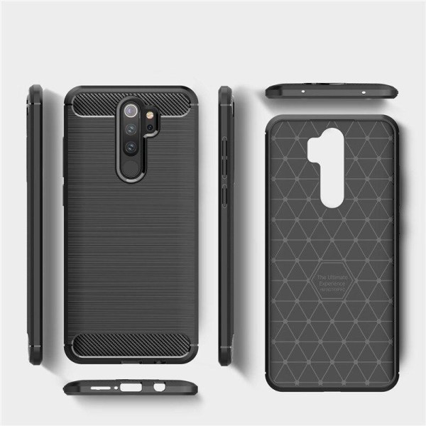 Stöttåligt Armor Carbon TPU-skal Xiaomi Redmi Note 8 Pro Red