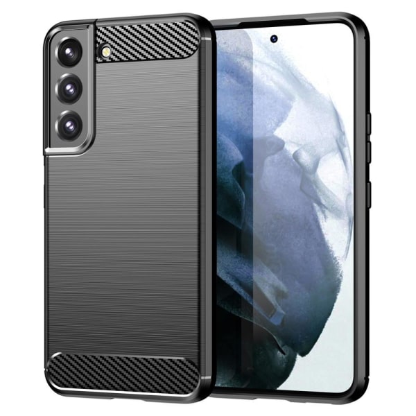 SKALO Samsung S22 Armor Carbon Stødsikker TPU-cover - Vælg farve Black