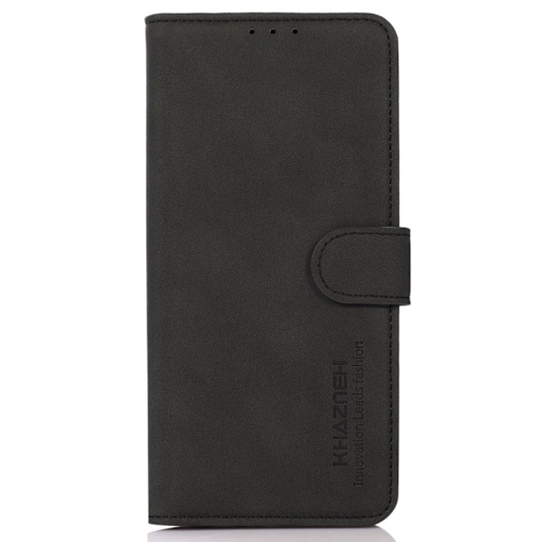 SKALO Motorola Moto G53 5G KHAZNEH Pungetui i PU-læder - Sort Black