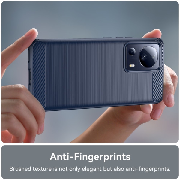 SKALO Xiaomi 13 Lite Armor Carbon Iskunkestävä TPU suojakuori - Valitse väri Blue