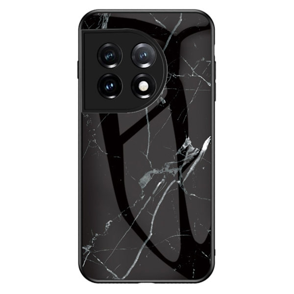 SKALO OnePlus 11 5G Marmor Härdat Glas TPU-skal - Motiv 1 multifärg