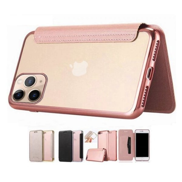 SKALO iPhone 11 Pro Max Plånboksfodral TPU Ultraslim design - Fler färger Svart